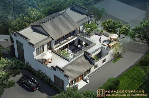 中式四合院建筑效果圖