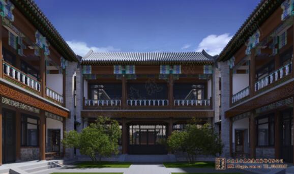 農村仿古中式建筑裝修效果圖